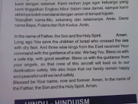 Gebeden voor een voorspoedige reis op de vlucht van Bali naar Ambon