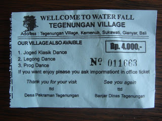 Rit vanuit Ubud Hotel Bali; Ticket voor bezoek aan de waterval van Tegenungan 
