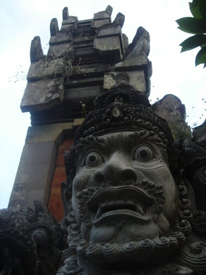 A statue in one of the many temples in Bali