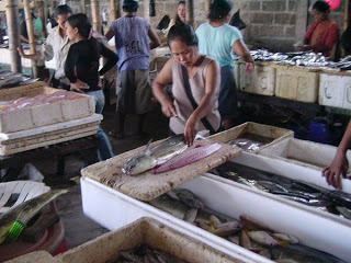 Fish Market Jimbaran. A lot of hotels and villas buy their fish here.