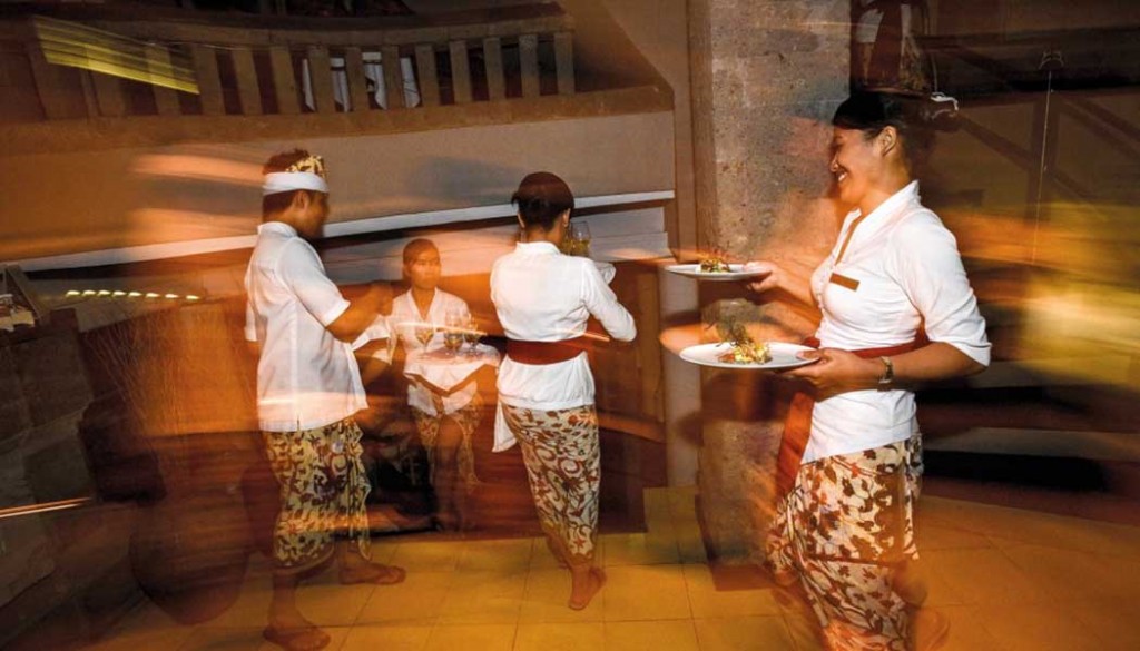 Opdienen in een van de beste restaurants van Ubud